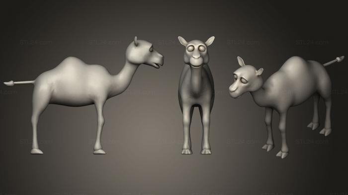 Игрушки (Мультяшный верблюд, TOYS_0454) 3D модель для ЧПУ станка